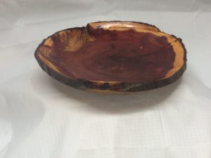 Red Cedar Cross Cut Natural Edge 11in by 2 in.