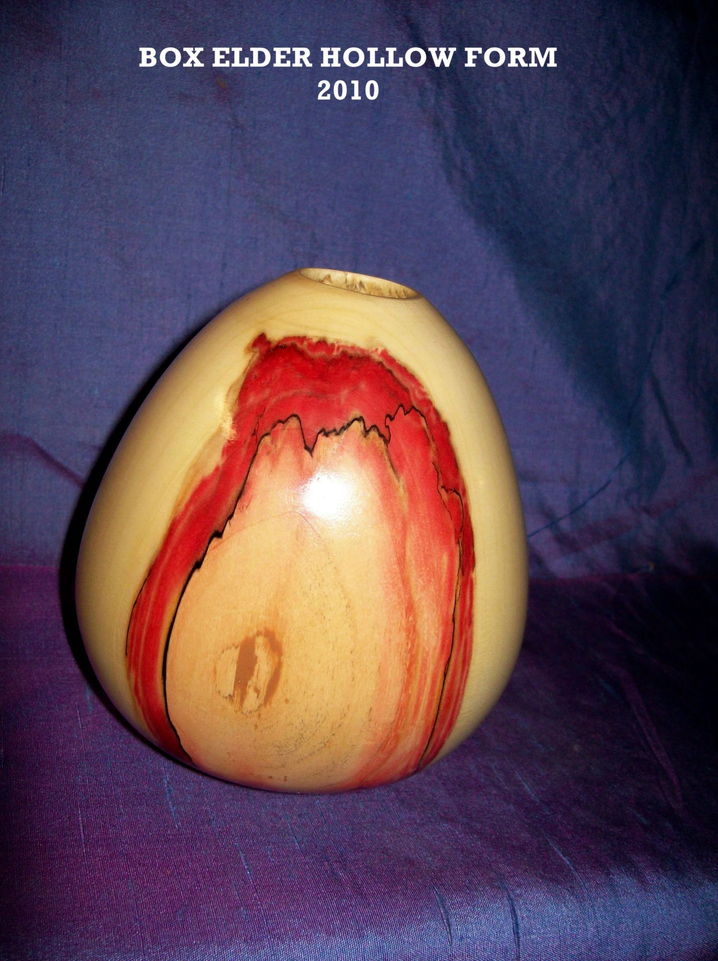 Box Elder Egg Shaped Hollow Form 2010