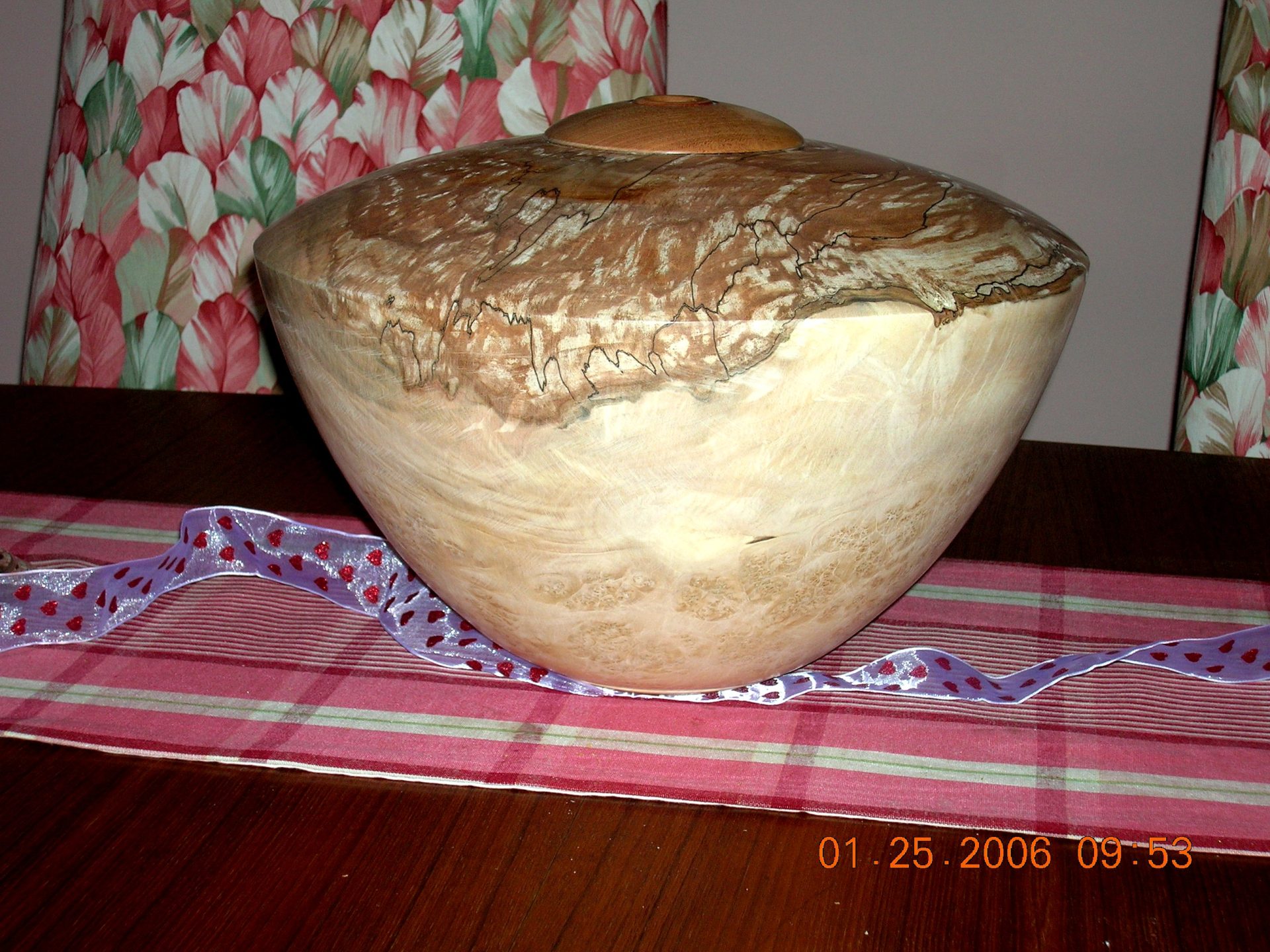 Red Maple Burl Hollow form 1
