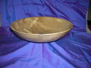 Spalted Elm Shallow Bowl 12 x 2