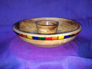 Spalted Maple Snack Bowl for Bobby Moss