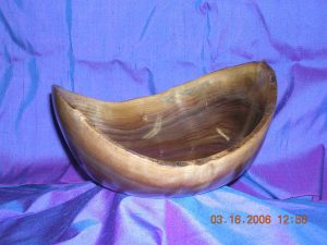 Walnut Natural Edge Bowl 10 in