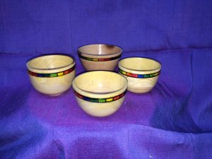 Four Small Dogwood Bowls for Bobby Moss