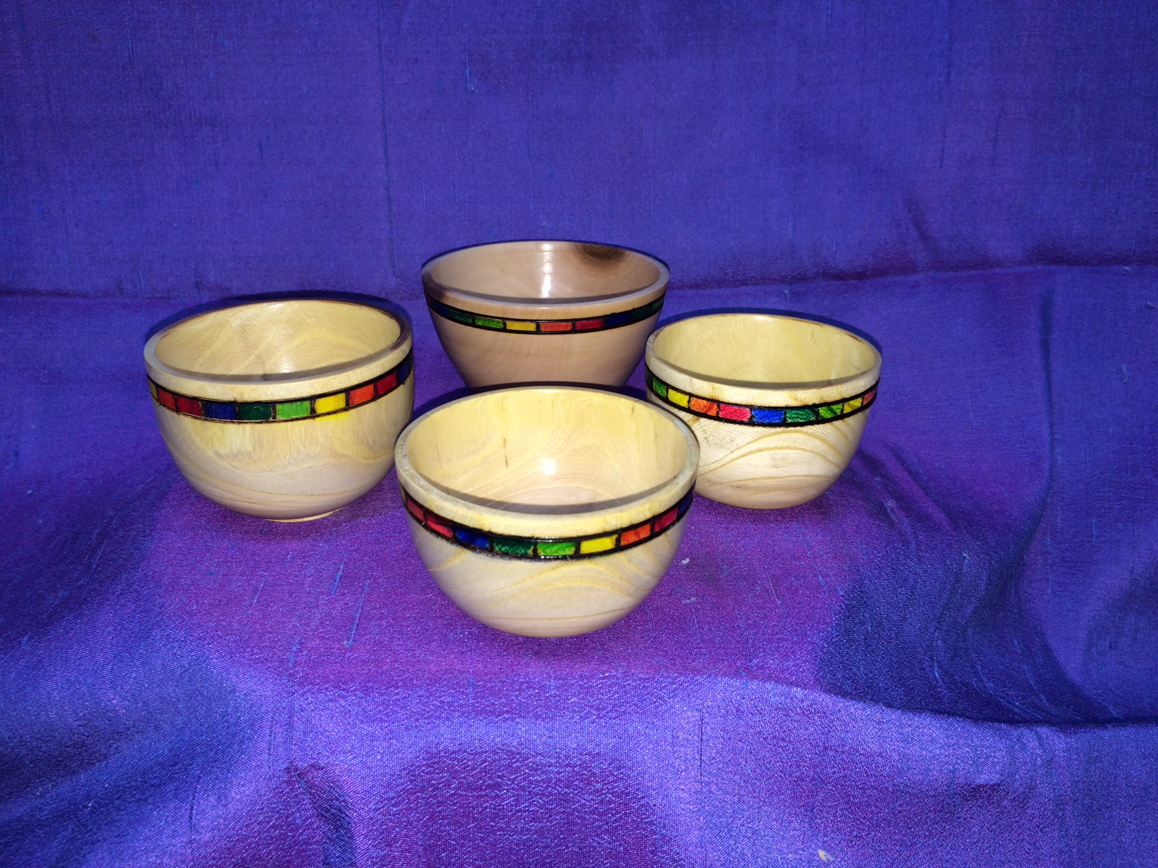 Four Small Dogwood Bowls for Bobby Moss