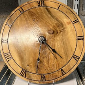 12" MAPLE BATTERY POWERED WALL CLOCK 2025